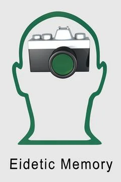 Eidetic Memory concept Stock Illustration
