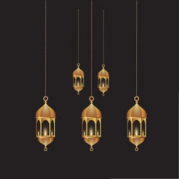 Eid's mubarak light vector Stock Illustration
