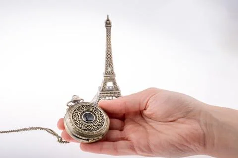 Eifel Tower and time Stock Photos