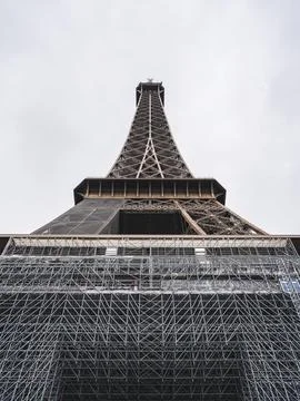 Eifel Tower Champ de Mars Paris France Europe Stock Photos