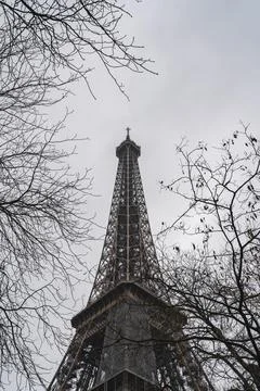 Eifel Tower Champ de Mars Paris France Europe Stock Photos