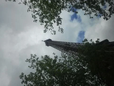 Eifel Tower Paris Sky Cloud 库存照片