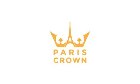Eiffel crown logo vector icon illustration design Stock Illustration
