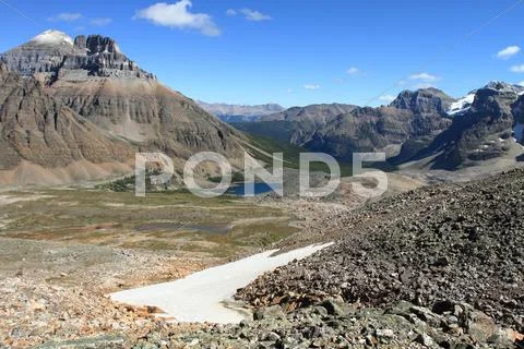 Eiffel lake canadian rockies Stock Photos