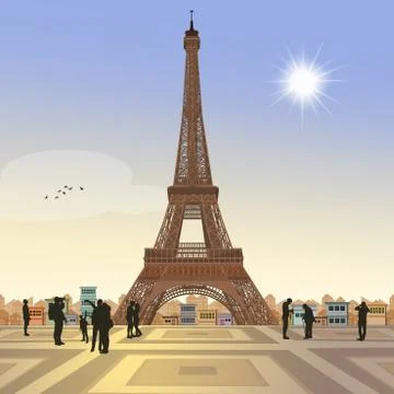 The Eiffel tour Illustration