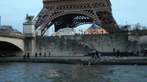 Eiffel tower 02 Stock Footage 593536