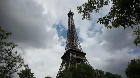 Eiffel Tower 1 Stock Footage 12087897