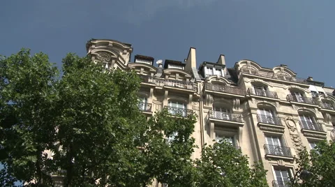 Eiffel Tower and Ecole Militaire Stock Footage 52885133