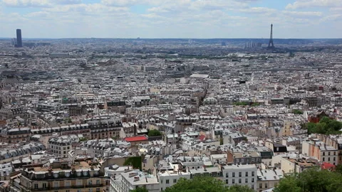 Eiffel Tower and the Streets of Paris Stock Footage 332457696