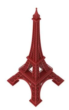 Eiffel tower angle view 3d illustratio イラスト素材