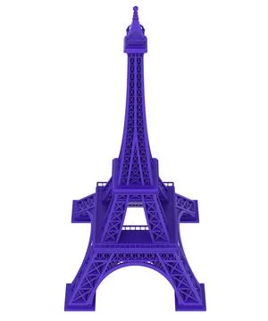 Eiffel tower angle view 3d illustratio イラスト素材