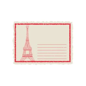 Eiffel tower architecture Stockillustratie