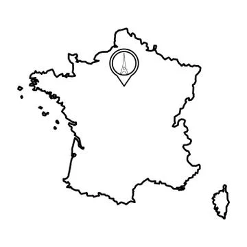 Eiffel tower architecture Stock Illustration