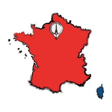 Eiffel tower architecture Illustrazione stock