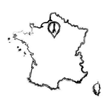 Eiffel tower architecture イラスト素材