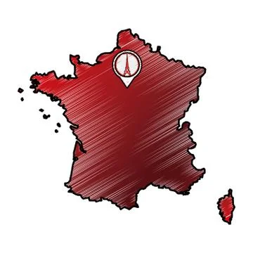 Eiffel tower architecture Stockillustratie