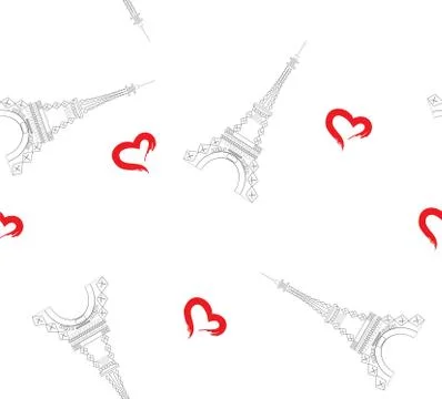 Eiffel Tower Background Illustrazione stock