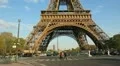 Eiffel Tower Base. HD Footage