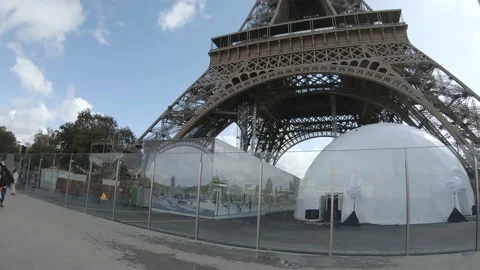 Eiffel Tower Base Stock Footage 147834838