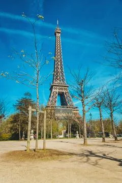 Eiffel tower beautiful spring summer photo. Selective focus. Foto stock