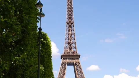 The Eiffel Tower From The Champ De Mars, Paris, France Stock Footage 260699705