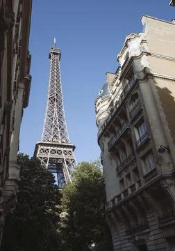 The Eiffel Tower at Champ de Mars in Paris, France Photos