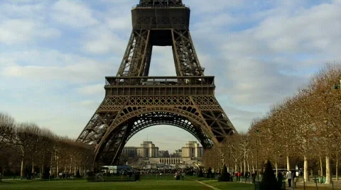 Eiffel Tower classic view Video stock 627061