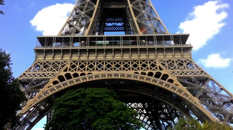 Eiffel Tower Close-Up Stock-Footage 68096395