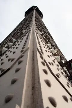 Eiffel Tower close-up from ground Stock Photos