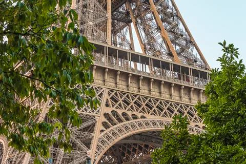 Eiffel Tower close up Stock Photos