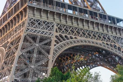 Eiffel tower close up Stock Photos