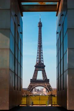 Eiffel Tower in the corridor Foto stock