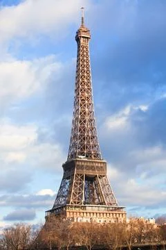 Eiffel Tower at December Stock Photos