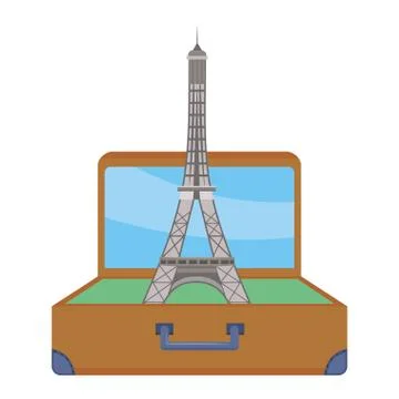 Eiffel tower design Stock Illustration