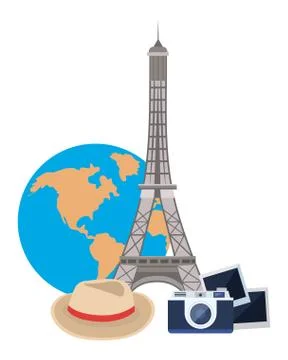 Eiffel tower design Stock Illustration