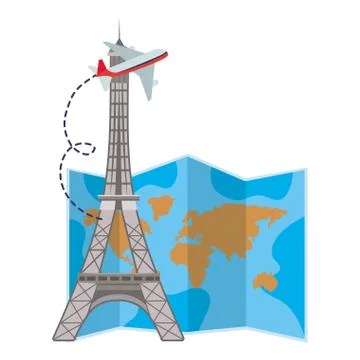 Eiffel tower design Illustrazione stock