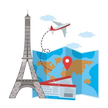 Eiffel tower design イラスト素材