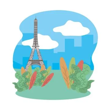 Eiffel tower design Stock Illustration