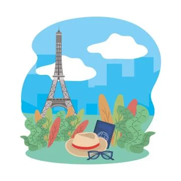 Eiffel tower design Stock Illustration