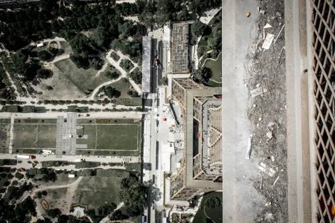 Eiffel tower from a different perspective 库存照片