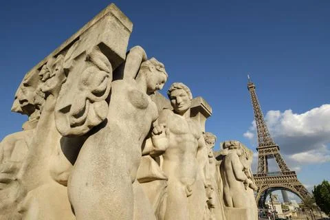 Eiffel Tower Eiffel Tower, 1889, Champ de Mars, Paris, France, Western Eur... Stock Photos