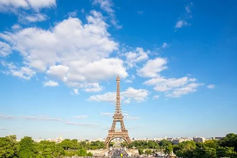 Eiffel Tower Eiffel Tower with blue sky, Paris France Copyright: xZoonar.c... Stock Photos