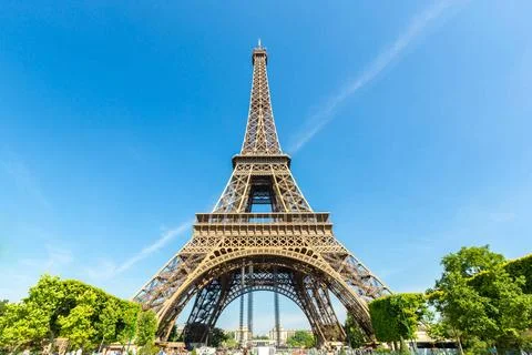 Eiffel Tower Eiffel Tower with blue sky, Paris France Copyright: xZoonar.c... Stock Photos
