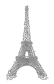 Eiffel Tower Eiffel Tower in hand-drawn doodle style. Copyright: xZoonar.c... Stock Photos