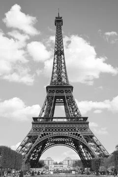 Eiffel tower Eiffel tower, Paris. Black and white image Copyright: xZoonar... Stockfoto's