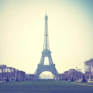 Eiffel Tower Eiffel Tower in Paris, France. Retro style image Copyright: x... Stock Photos