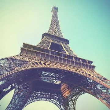 Eiffel Tower The Eiffel Tower in Paris, France. Toned image Copyright: xZo... Foto stock