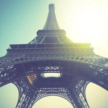 Eiffel Tower Eiffel Tower in Paris, France. Retro style filtred image Copy... Stock-Fotos