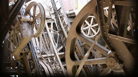 Eiffel Tower Elevator Stock Footage 68215917