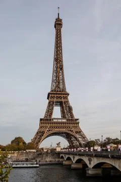 Eiffel Tower in the evening Stock Photos